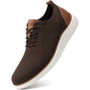 ⚡VILOCY Men's Brown Casual Dress Oxfords Business Mesh Breathable Sneakers